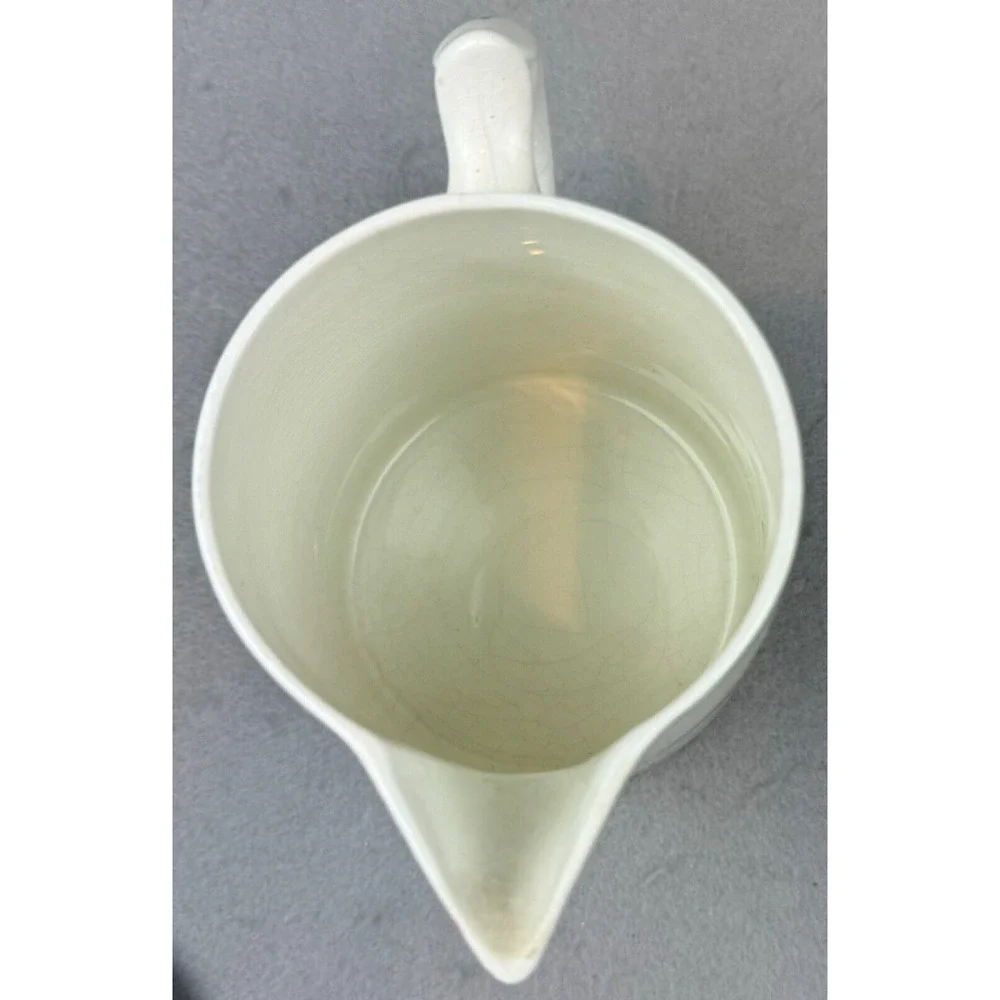 Edwin M Knowles China Co Pitcher With Lid Antique Hand‎ Painted Dutch Holland